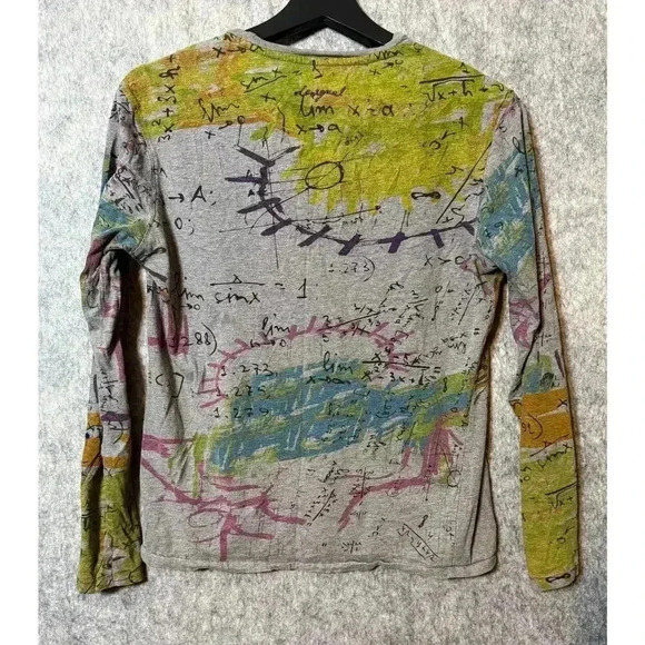 Desigual Man Skull Abstract Long Sleeve Top - Small - Picture 4 of 6